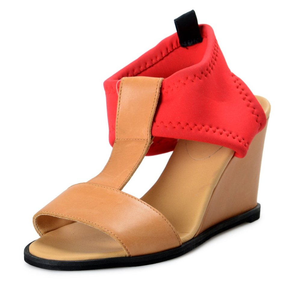 Maison Margiela MM6 Women's Leather Wedges Sandals